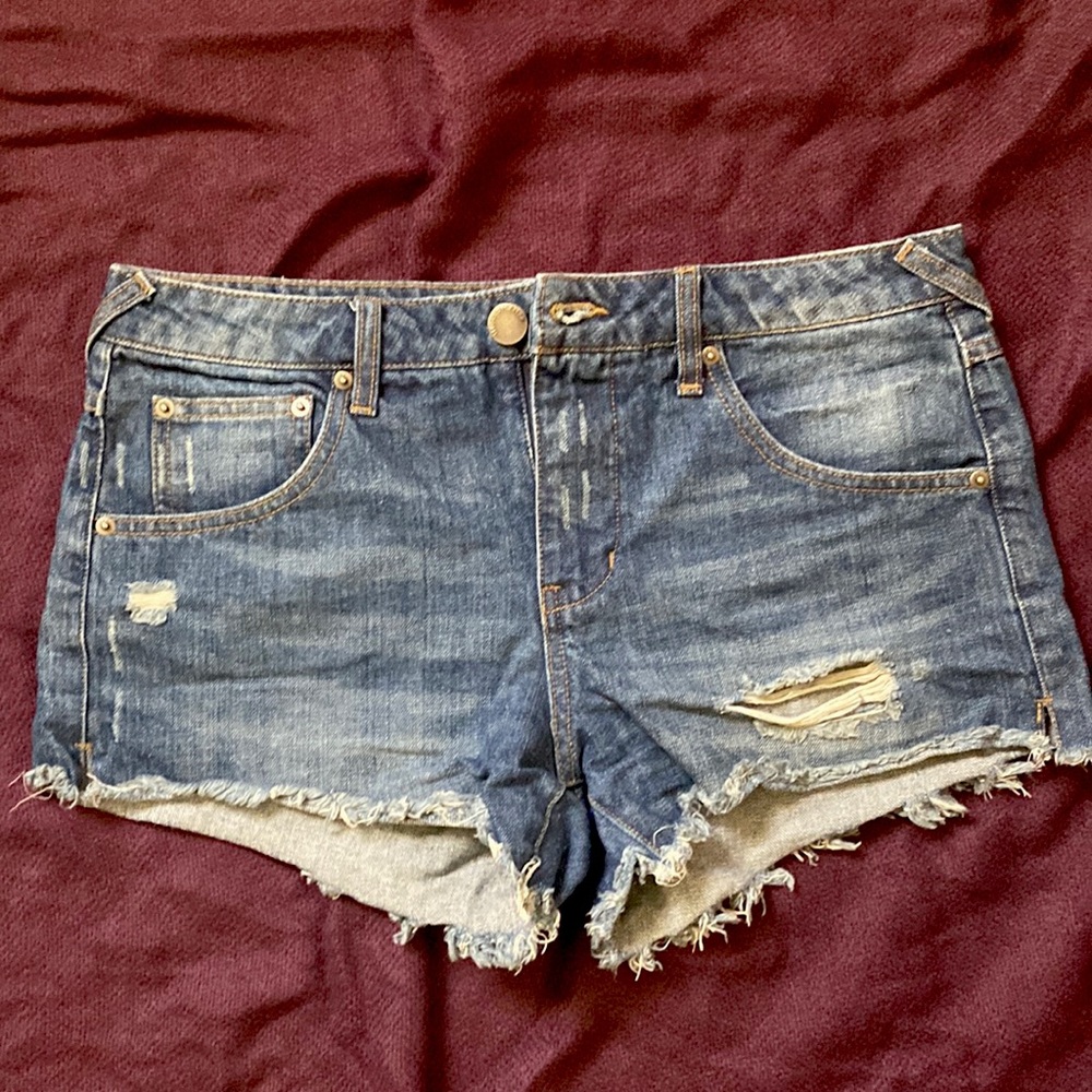 Distressed Jean Shorts
